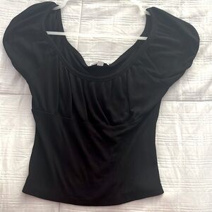black derek heart crop top